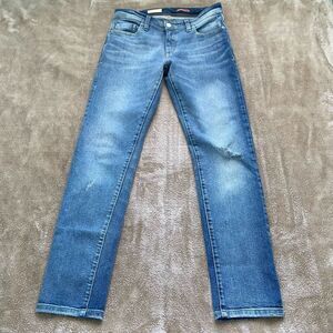 Pilcro Anthropologie Women’s Medium Blue Wash Mid Rise Skinny Straight Jean